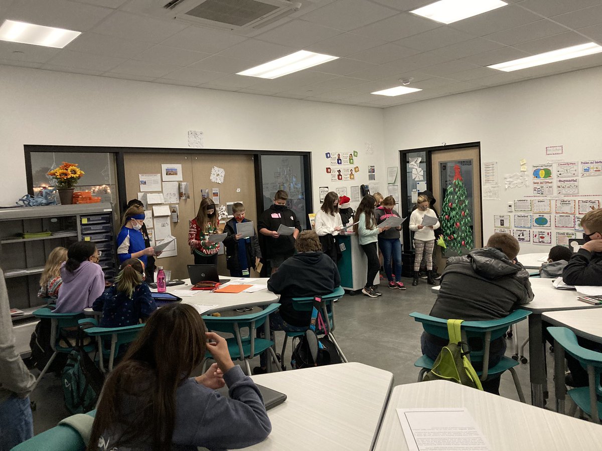 jenbartels16's tweet photo. Thank you Mrs. Vest/ Teal Team and the Green Team for letting us perform ‘How the Grinch Stole Christmas’ for you!  My students were so happy to share their hard work with you all! ❤️ #wissmaroonteam https://t.co/R09NCz1vis