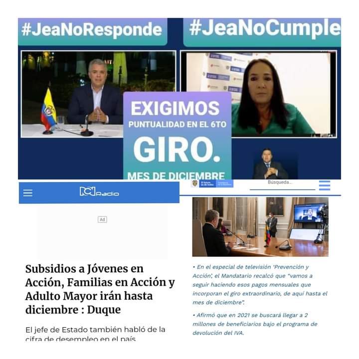 Locosaurio3's tweet photo. Ya estamos en la cuarta semana de diciembre y NO HAY SEÑALES DEl 6TO PAGO... Tengan palabra y no enreden al pueblo.. en medios de comunicación dicen una cosa pero la realidad es otra #JEANORESPONDE #JeaNoCumple #SusanaCorreaNoCumple @IvanDuque https://t.co/dLVcmTtRY0