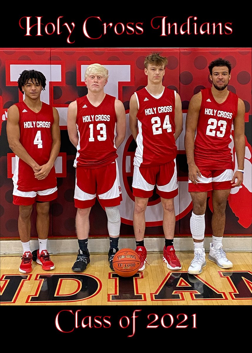 coachgrammer_'s tweet photo. Holy Cross Class of 2021 is a special group.  I am lucky to say that I have known 3/4 of them since they were in middle school.  Looking forward to seeing them compete on the court.  @Mcclendon_10 @23Blakerobinson @J_hicks_23 https://t.co/hzmzmky5Au
