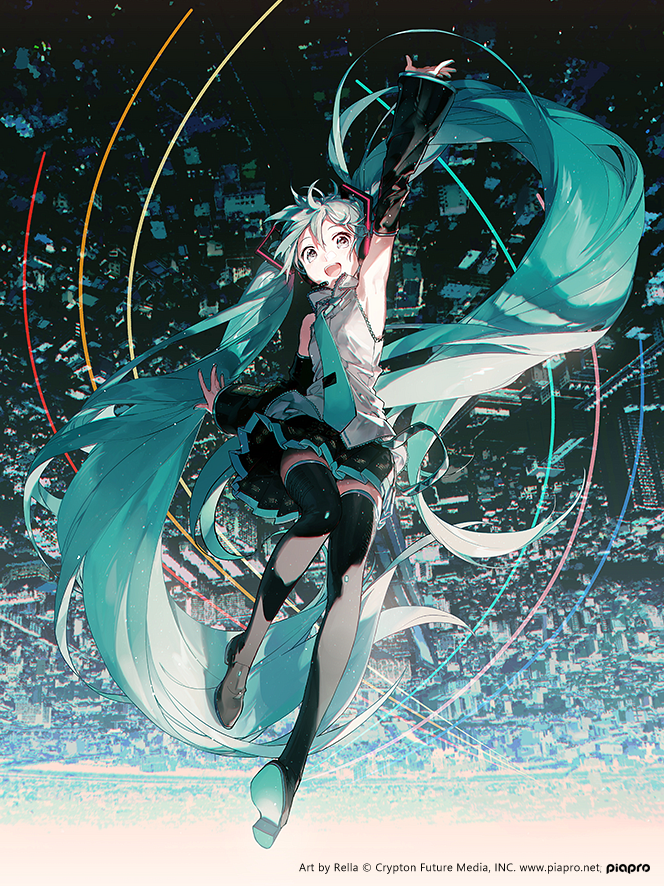 初音ミク 「#2020年自分が選ぶ今年の4枚 今年いっぱい描いたけど選ぶならやっぱりミクだな」|Rellaのイラスト