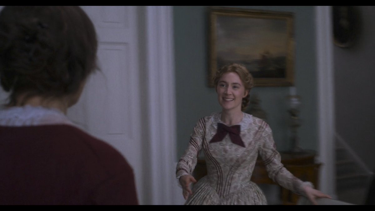 Love is tied to time in  #Ammonite. Before a young wife & lover enters her London salon, several clocks ring. It's a discordant sound.This cacophony foreshadows the alarms raised in their meeting where a scientist who walks across time will be asked to stay only in the present.