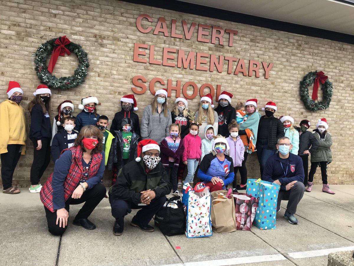 We received a BUS LOAD of groceries and grocery store gift cards from Julie Rogers School of Dance. Our school's art room is PACKED FULL of bagged groceries for our families for the holidays!  Special thanks to the community members who donated.  YOU ARE AMAZING! <a href="/calvertnet/">Calvertnet</a>