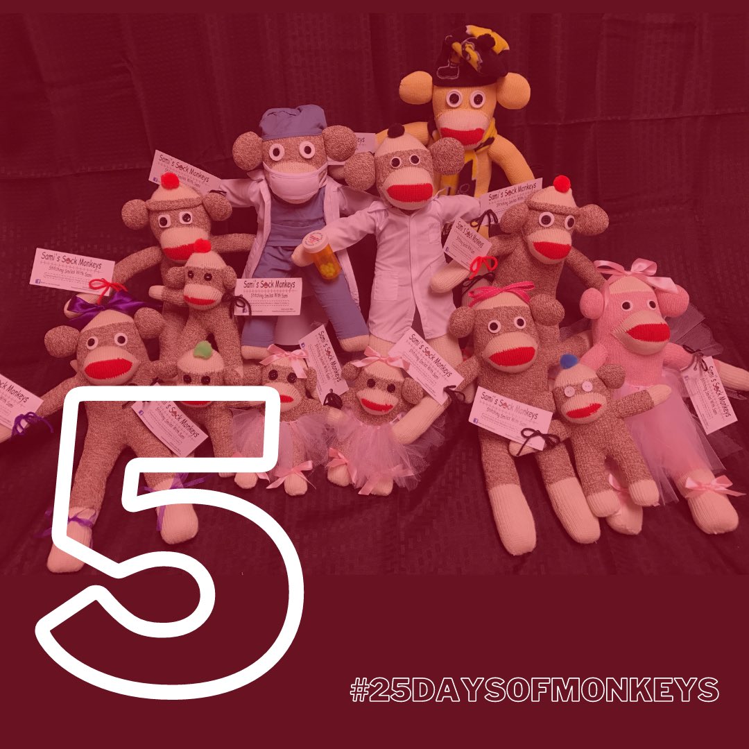 SamiSockMonkeys's tweet photo. This is my 5th Christmas season with Sami’s Sock Monkeys. I am so excited about the amount of orders and support this holiday season. The countdown continues! #25daysofmonkeys #stitchingsmileswithsami https://t.co/BkF1Gk3pdz