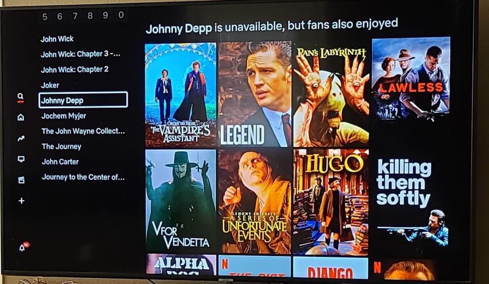 Из библиотеки американского Netflix пропали все фильмы с Джонни Деппом