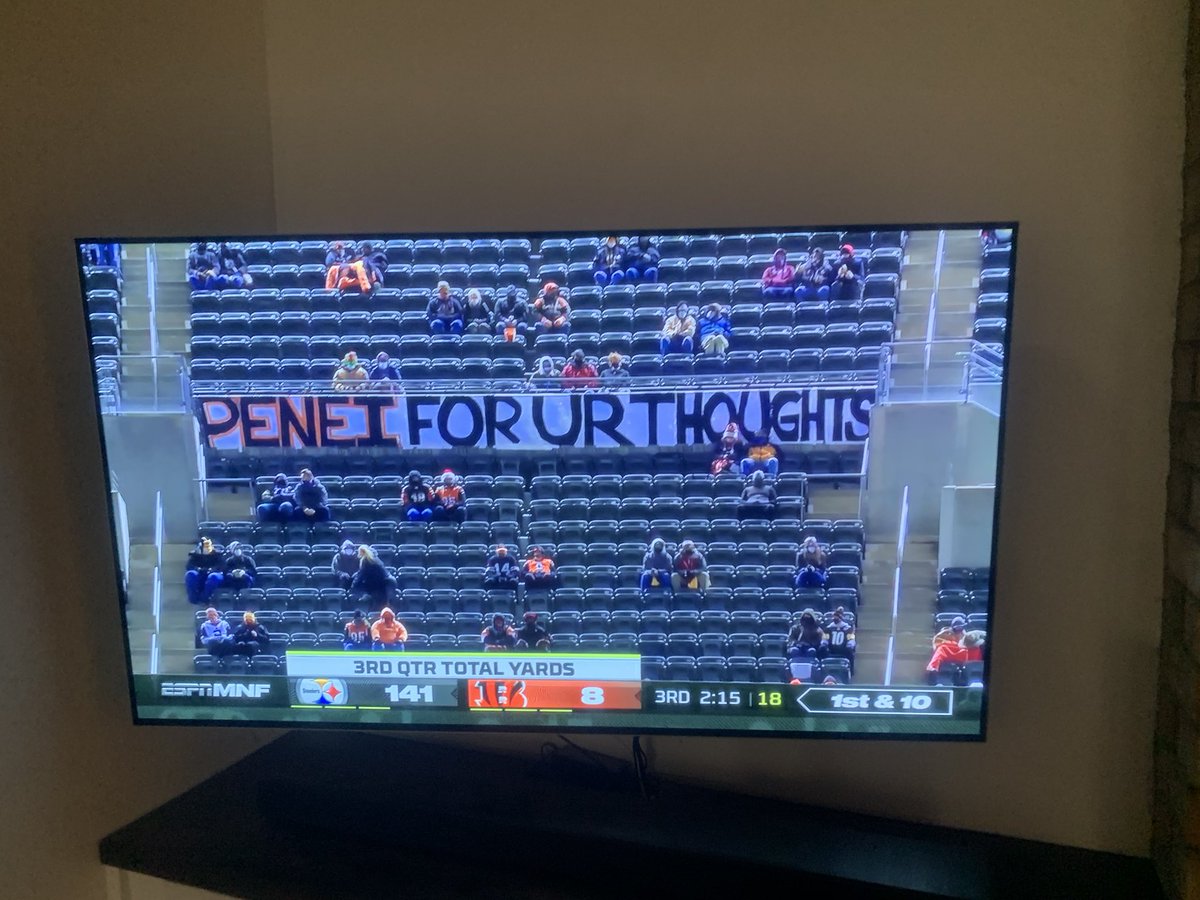 Bengals fans signaling their desires to the front office...