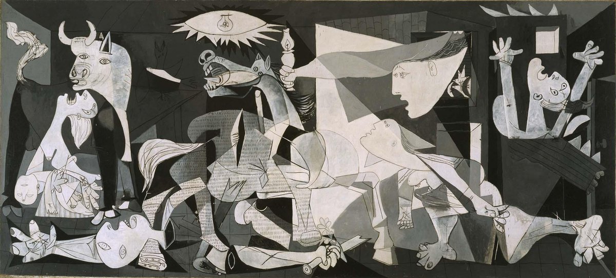 arteaIdia's tweet photo. "Guernica" (1937), Pablo Picasso (España) - Cubismo https://t.co/RX63zM1WdY