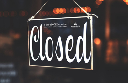 APUSchoolofEd's tweet photo. Our offices will close on Thursday, December 24, and will reopen on Monday, January 4 in observance of Christmas and the New Year. We wish you all a safe and blessed holiday!
.
.
.
.
.
#apusoe #merrychristmas #happynewyear #happyholidays #christmas https://t.co/2KHWYAPRh2