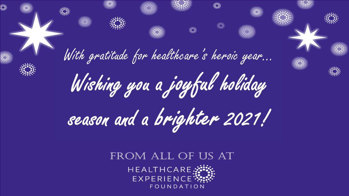 Few words can articulate our gratitude for healthcare’s heroic year. Wishing everyone a happy holidays and new beginnings in 2021. Thank you 🙏