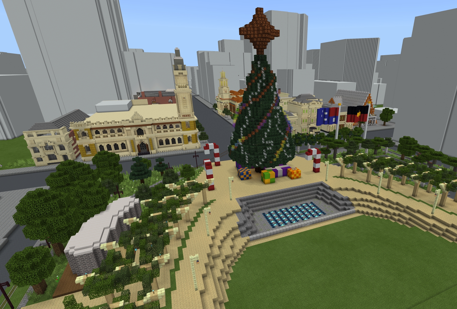 Minecraft Christmas Tree Star