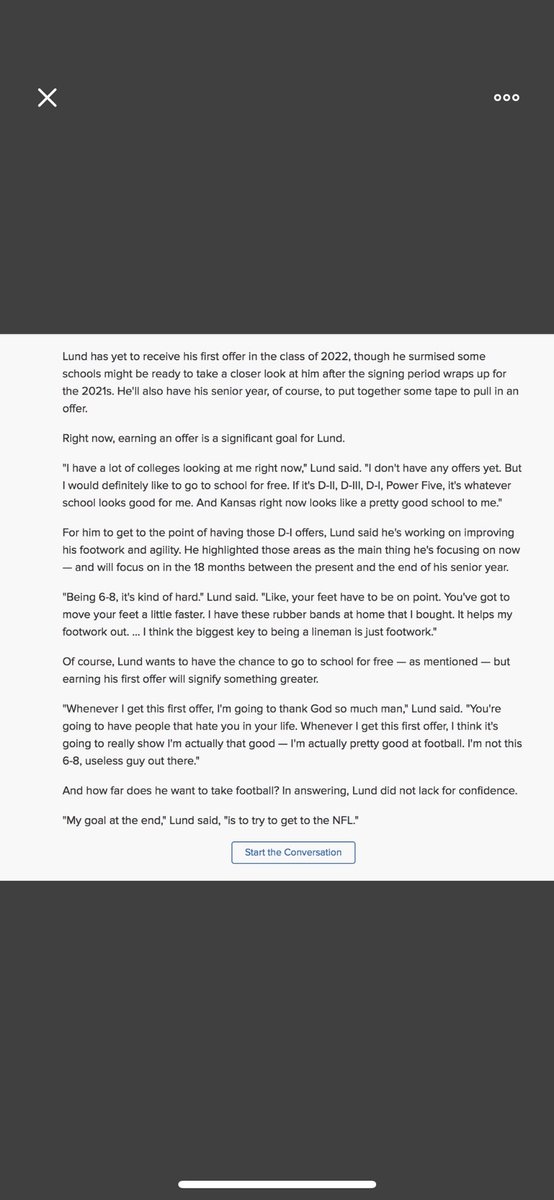 I thank you for the interview <a href="/ChasenScott/">Scott Chasen</a> <a href="/KU_Football/">Kansas Football</a> <a href="/CoachLesMiles/">Les Miles</a> <a href="/brkdownsports/">Breakdown Sports</a> <a href="/Bre_iCoach22/">Bre Williams</a> <a href="/e_dunston/">Erin (Dunston) Zernechel</a> <a href="/CoachMorookian/">John Morookian</a> <a href="/CoachmikeStl/">Coach Mike</a> <a href="/DConway_08/">Dakota Conway</a> <a href="/GSV_STL/">Gateway Sports Venue</a> <a href="/JPRockMO/">JP Rock</a> <a href="/6starfootballMO/">Six Star Football | MISSOURI</a>