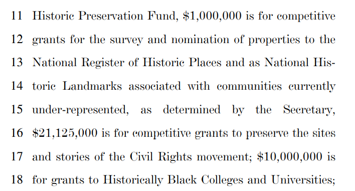 $21,125,000 in grants to preserve Civil Rights Movement Sites seems.........excessive