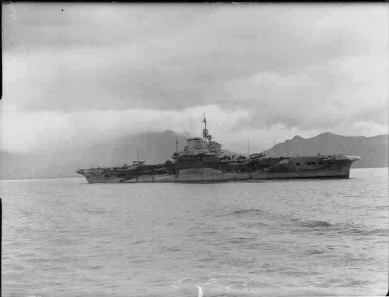 Meanwhile, the rest of Adm Cunningham's Mediterranean Fleet including the aircraft carrier HMS Illustrious & battleship HMS Valiant had remained at sea under V/Adm Henry Pridham-Wippell aboard HMS Orion, & launched an air strike against an Italian convoy off the Kerkennah Islands