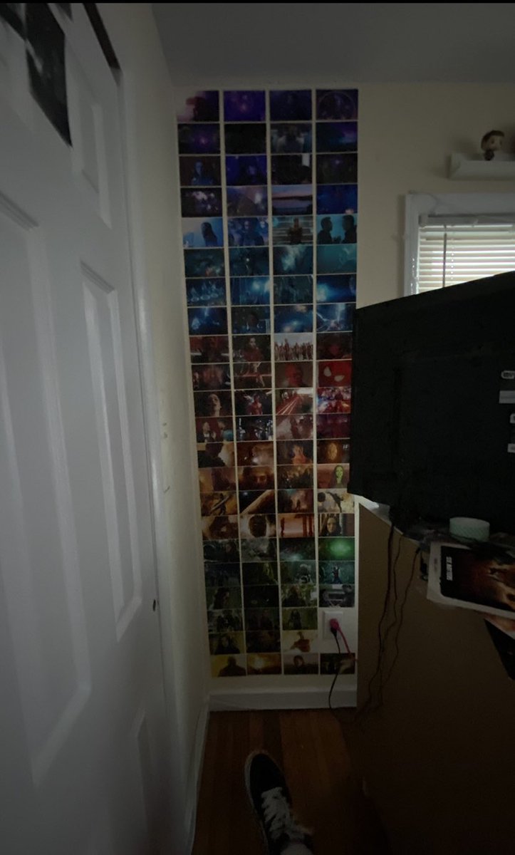 remember my marvel rainbow wall <3
