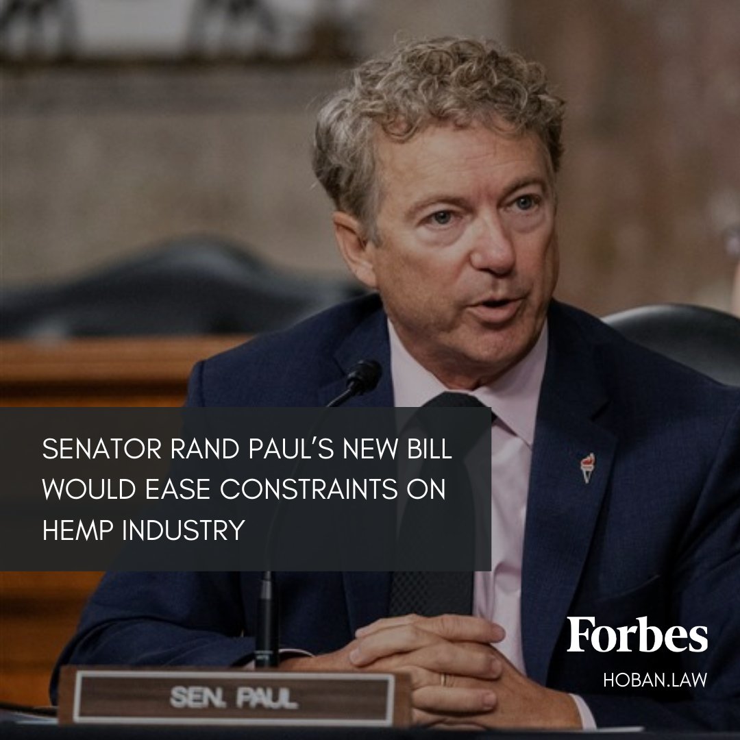 Senator @RandPaul has introduced the Hemp Economic Mobilization Plan (HEMP) Act, legislation which seeks to address concerns that many #hemp operators feel have hindered the industrial #hempindustry in the United States. @forbes @Robert_Hoban hubs.li/H0CYFDn0