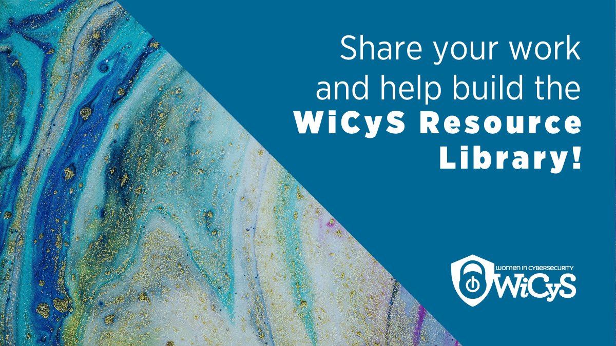 We want to showcase our WiCyS members’ talent AND identify resources they deem as a significant value to the #cyber community! Your valuable work should be shared and celebrated - let us do so by contributing to the WiCyS Resource Library 👉 ow.ly/C4iy50CRDMx #SeeHerAsEqual