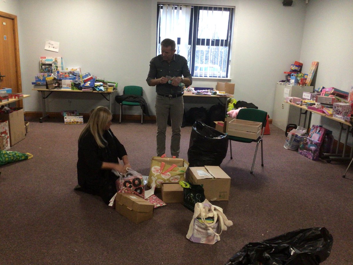 It started like this and today looked like this, there has been close to 4000 gifts which have been donated by the people of Barnsley   been given by the goodness of your hearts, Bless you All.
You have made sure girl or boy will have at least one present on Christmas Day.