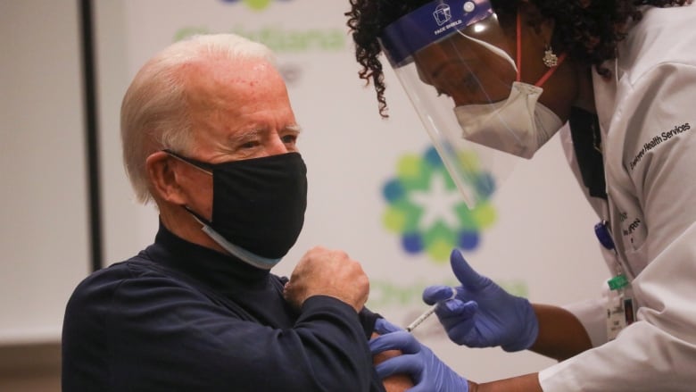 US President elect Joe Biden gets vaccine live on TV