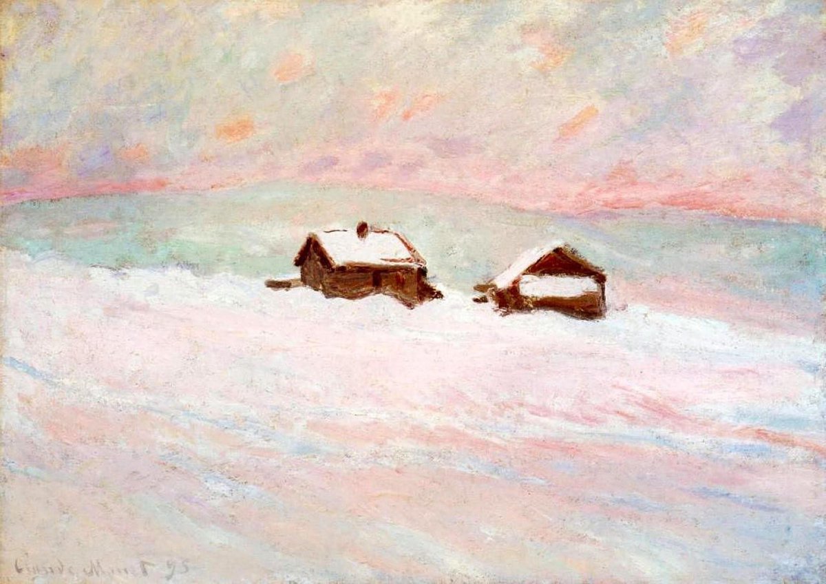 Claude Monet, Houses in the Snow, Norway, 1895