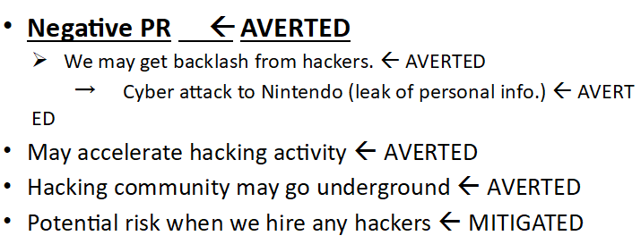 nintendo has a specific PR plan for 'if' the public finds out that they hired a hacker from the homebrew scene