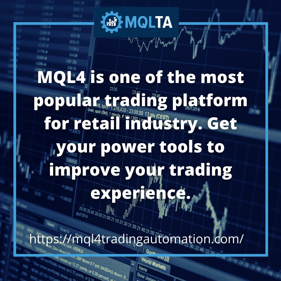 MQL4Trading's tweet image. MQL4 is one of the most popular trading platform for retail industry. Get your power tools to improve your trading experience.
mql4tradingautomation.com