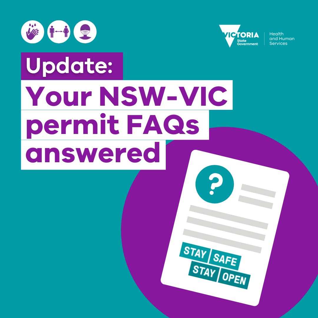 Vicgovdh On Twitter We Know That You Have Many Questions About The Nsw Victoria Border Crossing Permit Here Are Some Faqs To Help Answer Your Queries Https T Co Ftrtnkzbqf Https T Co Wuvyqesclz