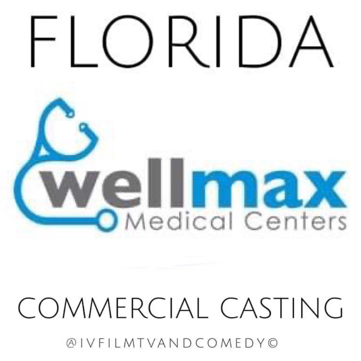 ivfilmtv's tweet photo. Urgent #WestPalmCasting #WellMaxCommercial #CastingCall #Paid Pay rate $175 for December 22nd shoot looking for males and females, all ethnicities.
**Senior Patients must be over 65+
**Employees 25 - 35
Please send pictures asap to miamitalentcasting@gmail.com!
#Floridacasting https://t.co/RRWJBd9lql