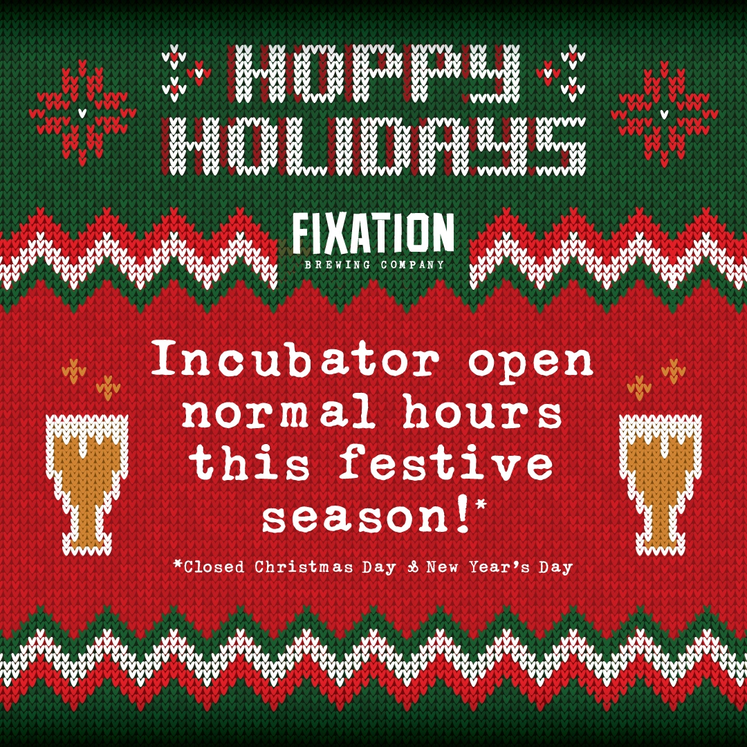 Hoppy Holidays, indeed.

#fixationbrewing #dedicatedtoIPA #indiapaleale #drinkfresh #askforindiebeer #collingwood #melbourne