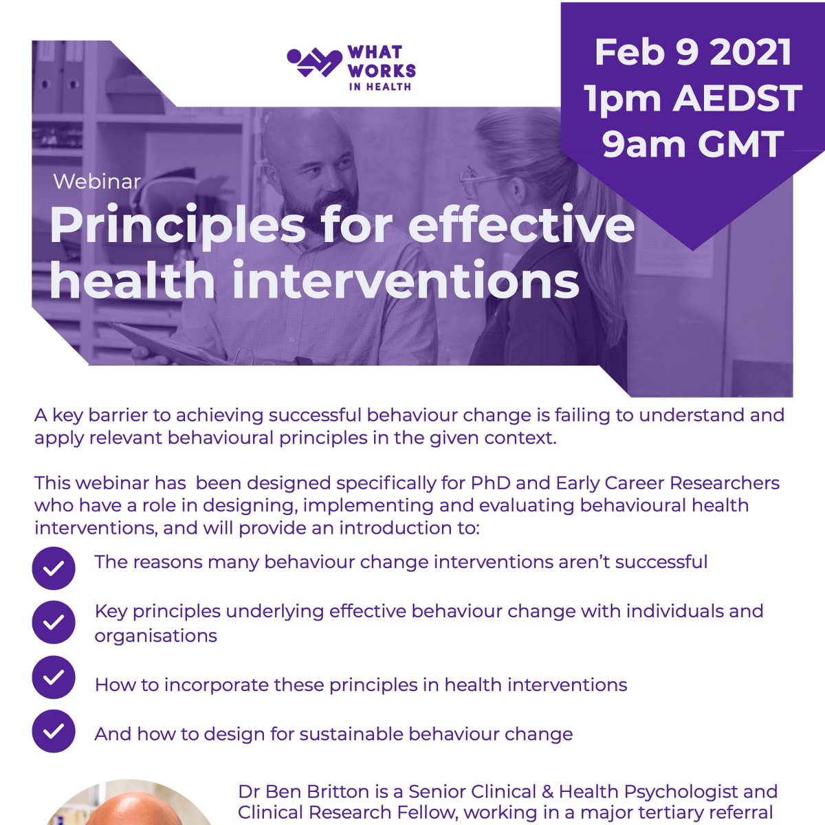 INSPIRE is hosting a free 1 hour zoom webinar by Dr Ben Britton on behaviour change medicine for PhD Students and Early Career Researchers on Tuesday 9 Feb at 1pm (AEDT) and Tuesday 9 Feb at 9am (GMT). Register here: ww3.unipark.de/uc/inspirewebi…
Join INSPIRE:
isbm.info/isbm-committee…