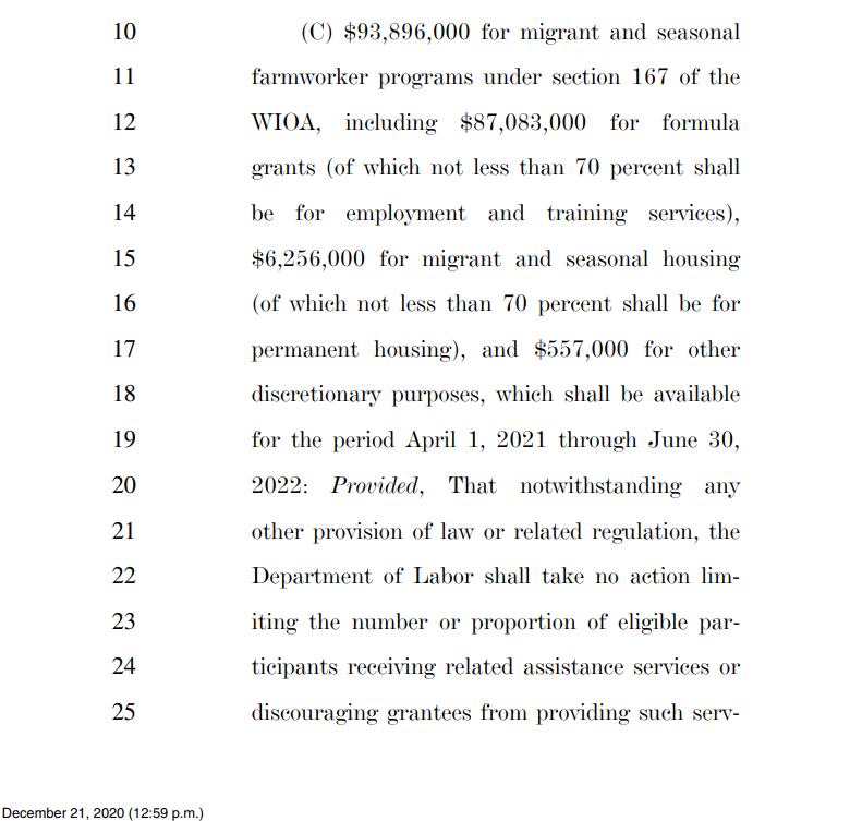 Record American unemployment, and the ones who still have a job will be paying $93,896,000 for migrant farmworker programs. I see you, Chamber of Commerce.