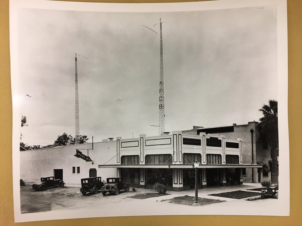 CityofPhoenixAZ's tweet photo. Posts with historical info are popular as we look back over the top posts of 2020 - contributor Steve Schumacher provided this pic of the Nielsen Radio and Sporting Goods Company building on the southeast corner of Central and Pierce from #1927. #Phoenix #PHX #Top202020 https://t.co/RJJhRt9CHU