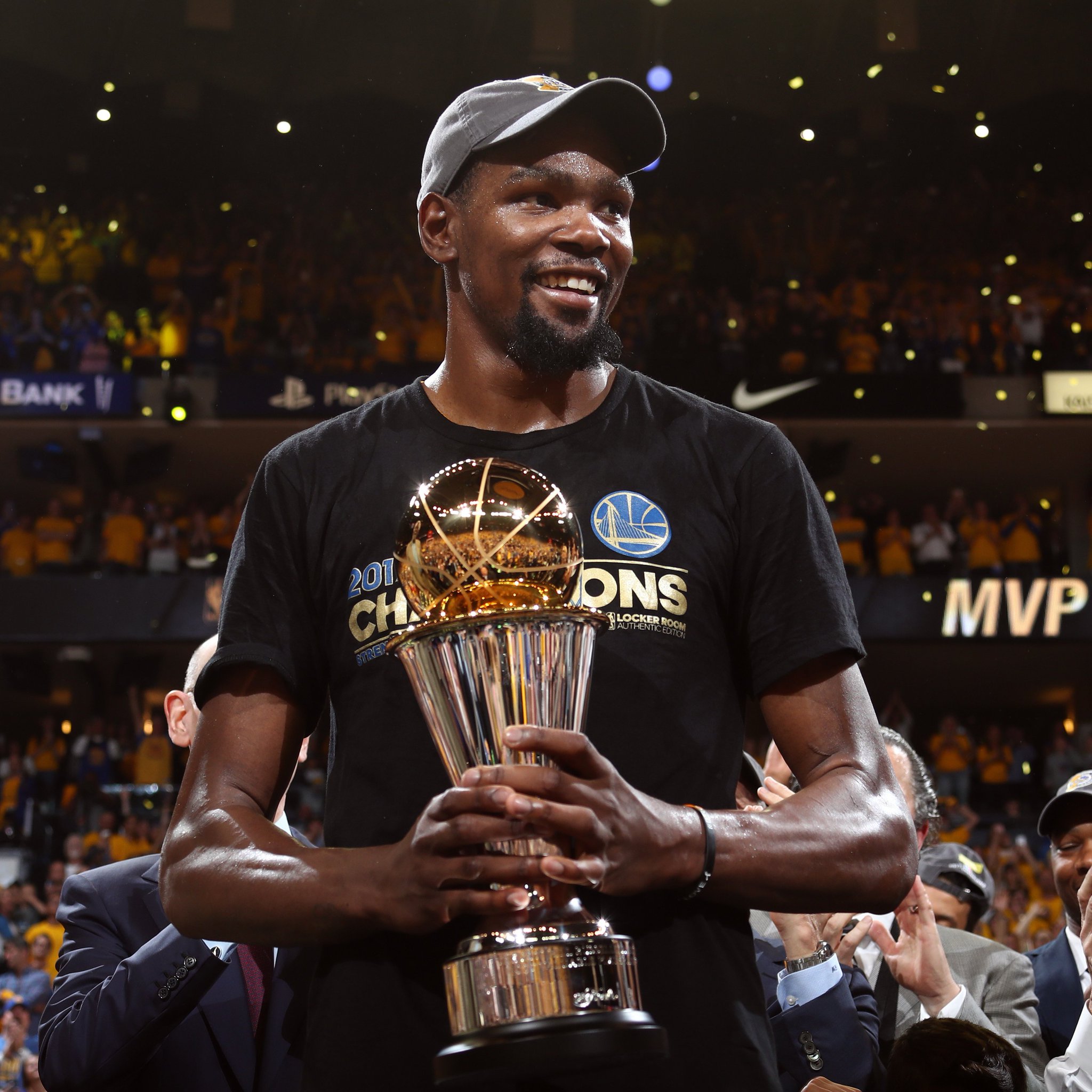 Kevin Durant KD Signed Full Size NBA Finals MVP Trophy Championship Proof