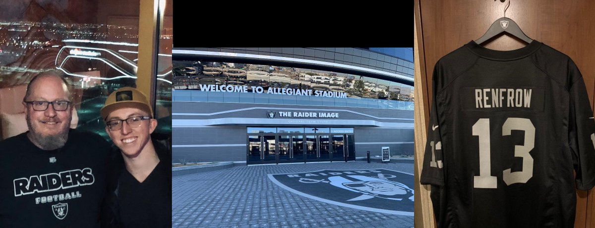 Went to Vegas to meet up with my son. Then this happened, <a href="/Raiders/">Las Vegas Raiders</a> <a href="/renfrowhunter/">Hunter Renfrow</a>. Go Raiders!