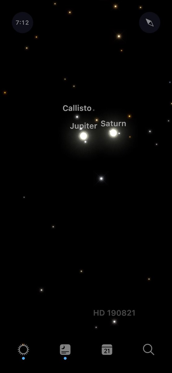AdamKubert's tweet image. So we saw this tonight 🔭 
#Jupiter#Saturn #Amazing