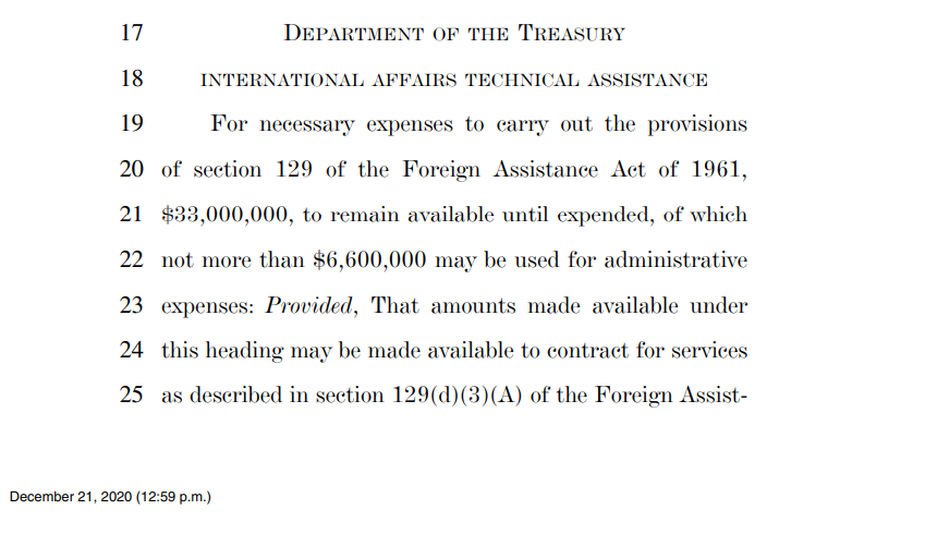 $33 million for technical assistance seems a little steep but wtf do I know