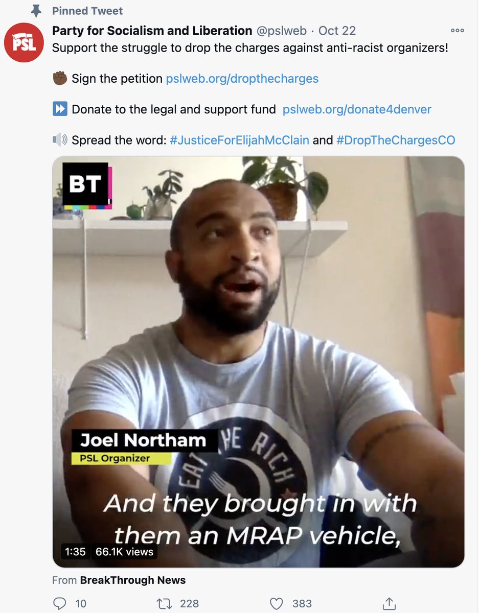 PSL's pinned tweet features  #MeToo   abuser Joel Northam. https://archive.is/C2Q4U  https://archive.is/64rZZ 