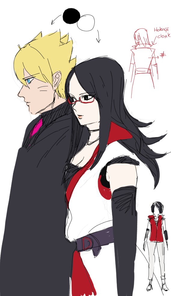 Teen Sarada Uchiha (fan art)