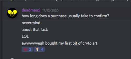 20/I also started understand better why 'In Titan's Light' had gripped me the way it did from the very beginning. I saw  @deadmau5 use some of the eth from the auction to purchase his first NFT. And I saw  @sutu_eats_flies playing around with flying whales and virtual raves