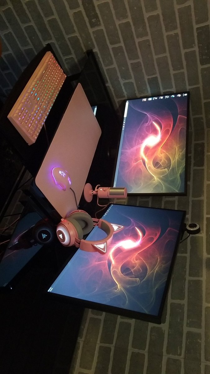 BJungle67's tweet photo. Peep the new setup☺️! 

#pcgaming #PCGamer #twitchstreamer #twitchaffiliate #smallstreamers #gamergirl #gamers https://t.co/u09SzmWfa4