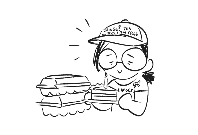 every year i fight the forces of god and anime to be remembered this time of year but i hit the double dozen today! thanks for hanging around and supporting me and my comic kiddos and all that ??? 