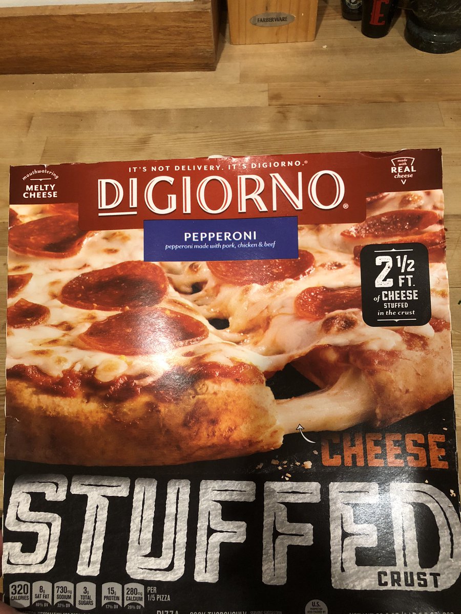 Making a pizza but just realized it’s a stuffed crust one ? I wasn’t paying attention... anyways What a weird way to tell me how much cheese is in the crust . ???