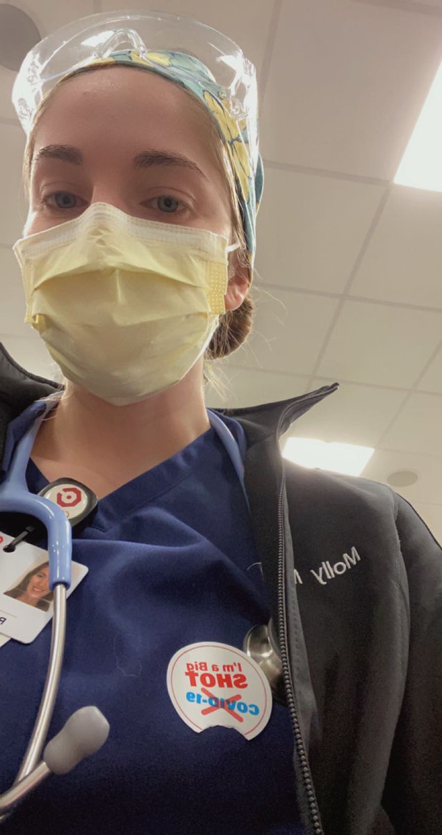 bethmiller0509's tweet photo. This hardworking frontline nurse, who also happens to be my youngest daughter, received her covid vaccine today!!! 😷  💉 
I’m so thankful. 
#COVID19 #vaccine https://t.co/hhAXe6WH86