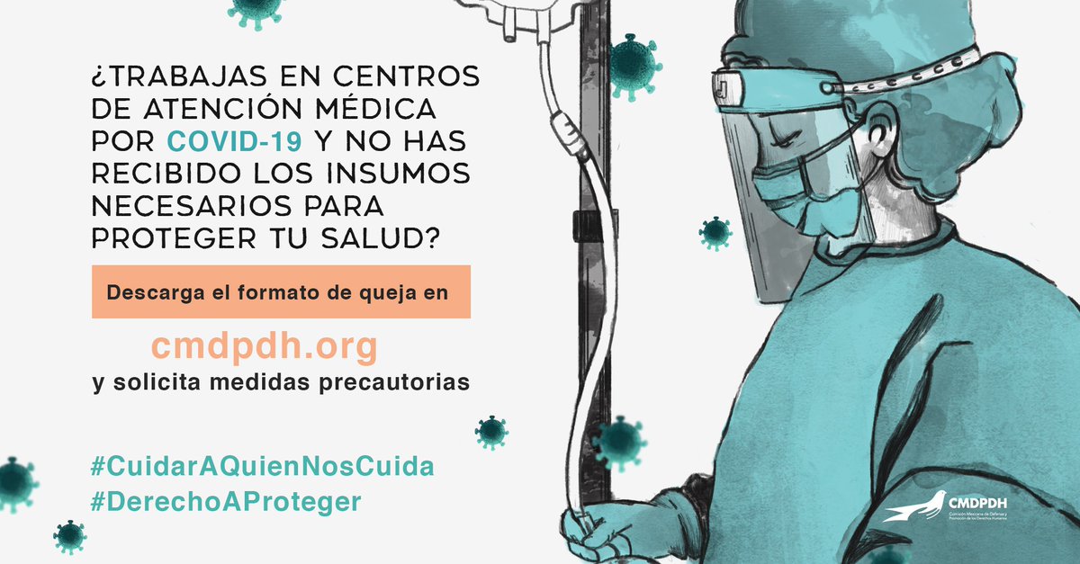 CMDPDH's tweet photo. Las médicxs, enfermerxs, auxiliares de enfermería, personal de limpieza, celadorxs y conductorxs de ambulancia cumple una labor central en proteger la salud de millones de personas durante la pandemia

¡Ayudemos a #CuidarAQuienNosCuida!

https://t.co/sjFxOealeB https://t.co/IIJ1UNbnyC