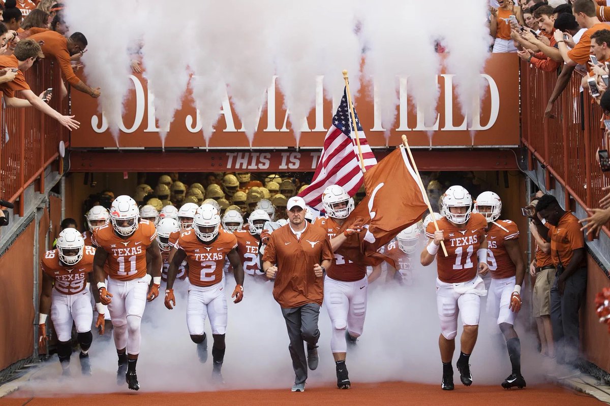 After an amazing phone call with <a href="/CoachTomHerman/">Coach Tom Herman</a> and <a href="/CoachDreColeman/">Andre Coleman</a> I am blessed to have been offered by THE UNIVERSITY OF TEXAS LONGHORNS!!!🤘🏾🤘🏾