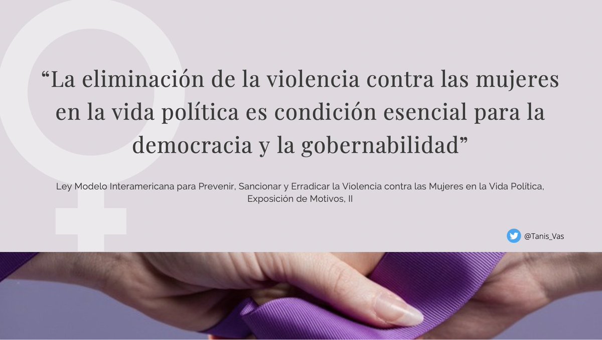 Tanis_Vas's tweet photo. La violencia contra las mujeres en la vida política limita su capacidad para influir en los espacios donde se toman las decisiones, lo que amenaza severamente a nuestra democracia.
Conoce lo que dice la Ley Modelo Interamericana al respecto aquí👇🏻
https://t.co/S9YavIi4kn https://t.co/Ka5Fy8Ni7a