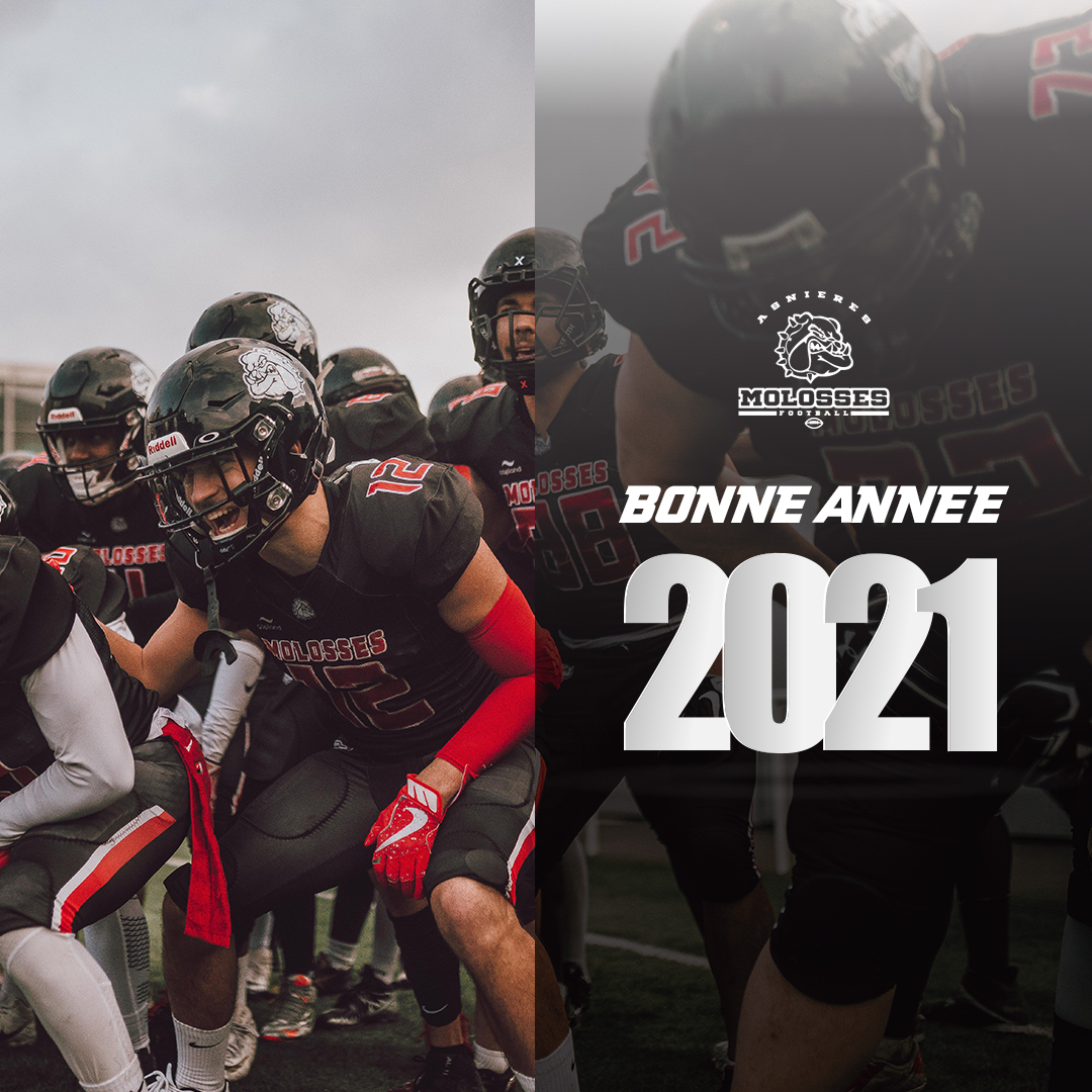 Les Molosses et l’ensemble de ses membres vous souhaitent une bonne année 2021 ✨

Nous espérons vous retrouver très bientôt sur et au bord du terrain 🏈