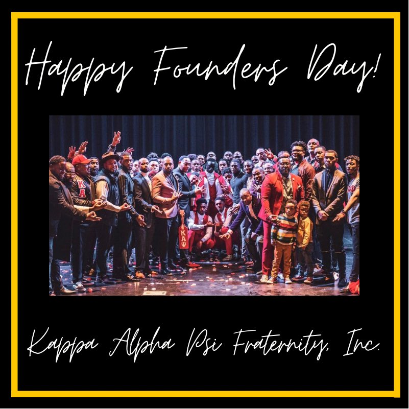 Happy Founders Day to the men of Kappa Alpha Psi Fraternity, Inc.  Kappa Alpha Psi is celebrating 110 years since their founding in 1911 at Indiana University in Bloomington.  Their members live by their motto of “Achievement in Every Field of Human Endeavor.”  Enjoy your day!