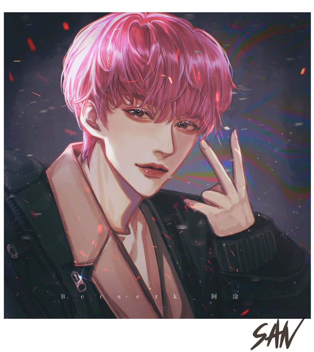 「pink hair ?

#ATEEZ #ATEEZfanart #SAN #산」|Berserk_阿淦のイラスト