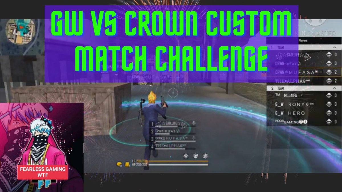 FGamingwtf's tweet image. GW VS CROWN CUSTOM MATCH CHALLENGE
#FEARLESSGAMINGWTF #atelierkiara #120FPS #GTA6 #Warzone #ColdWar #Alcatraz #Verdansk #Season1
##MFAM #MinMin
#classsquad  #freefire 
Click here to see:youtube.com/watch?v=kVP-M9…