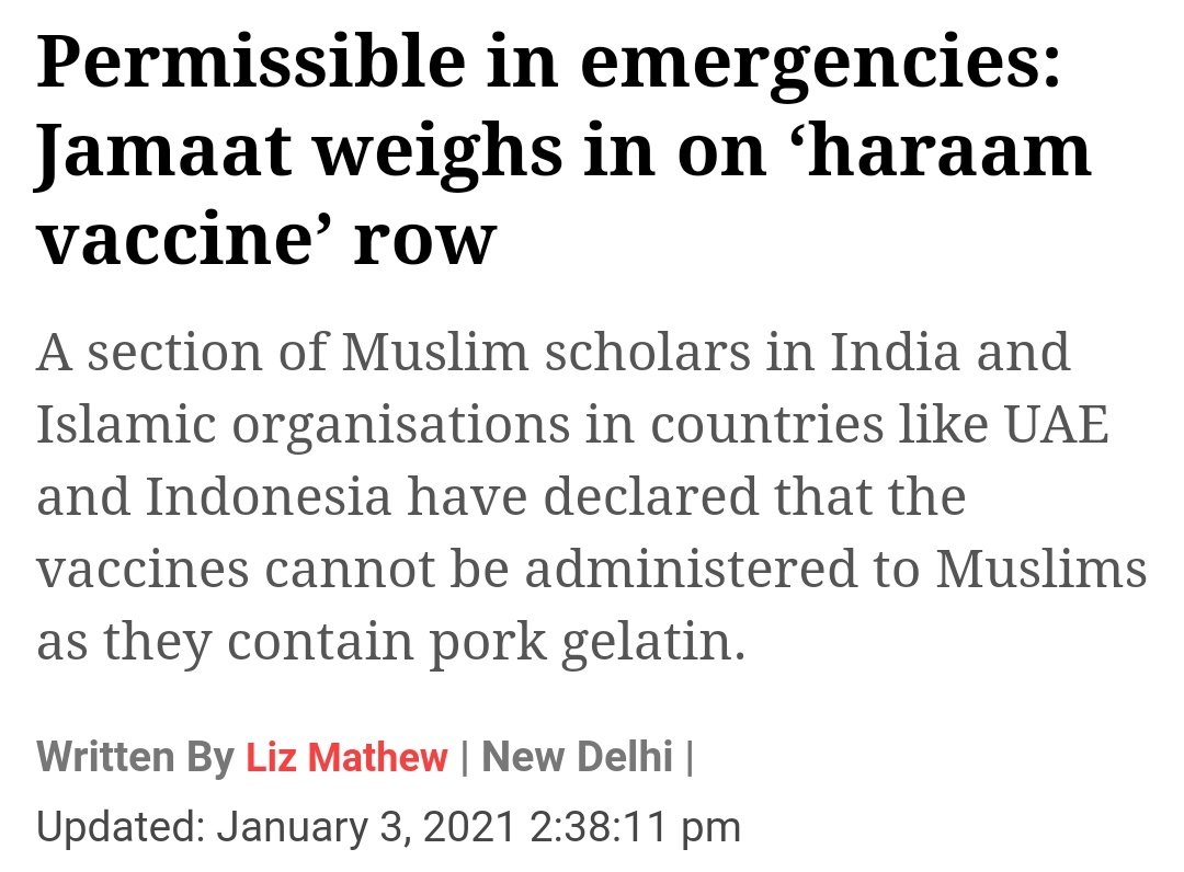 Even the Muslim leading countries like Bahrain, Kuwait and Saudi vaccinating its people with Chinese-vaccine Sinovac. But the Mazhabi Extremists of India do not trust its government and are spreading rumours.