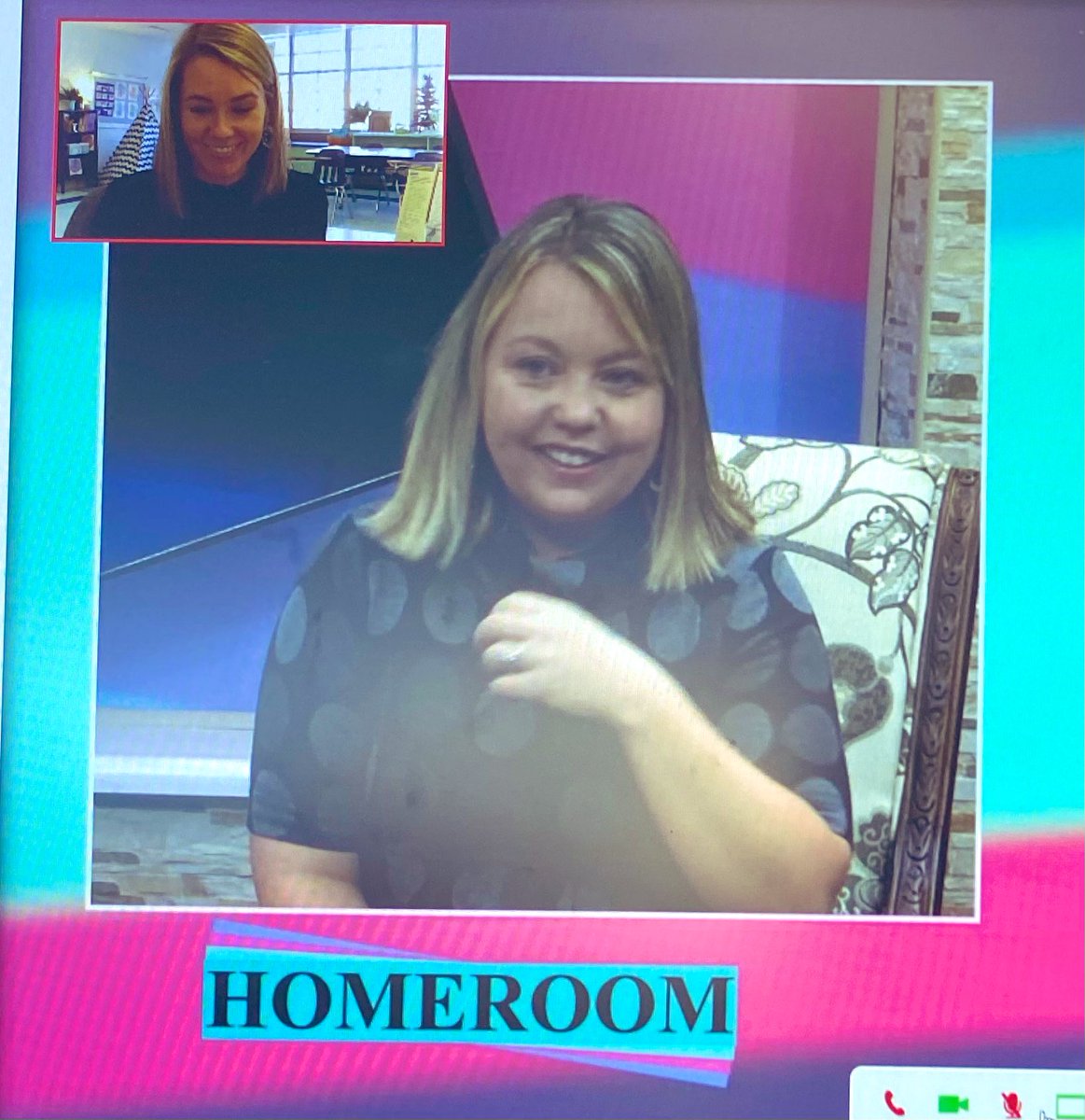 This was new, but awesome! Virtual interview for a new Homeroom episode on <a href="/mcpssTV/">mcpssTV</a>! Quick and easy! Thanks <a href="/RenaPhilips/">Rena Havner Philips</a> and team!